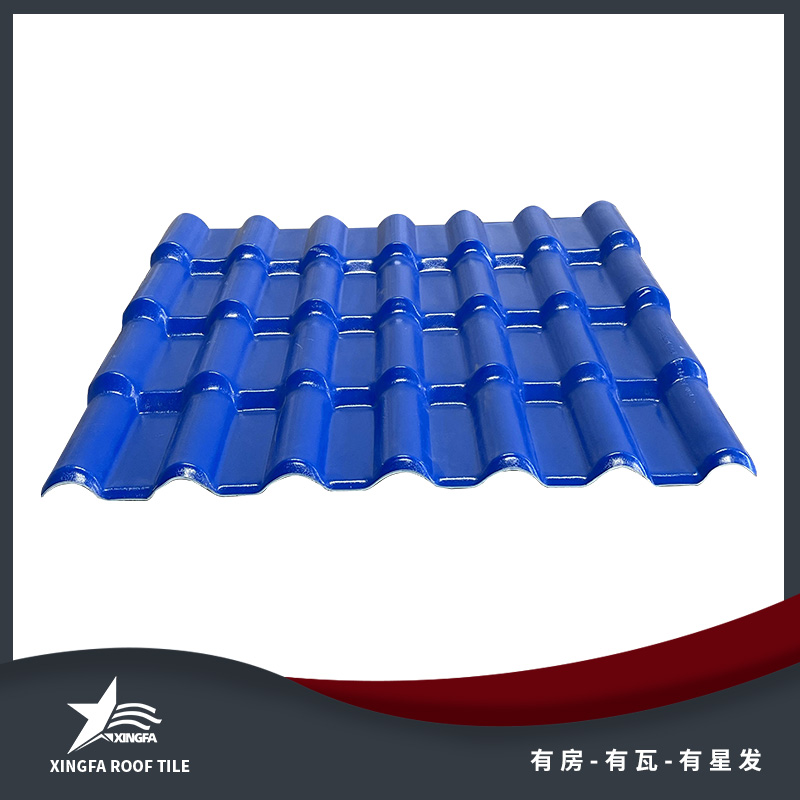 重庆深蓝色合成树脂瓦 重庆市政工程树脂瓦 运输便捷安装方便 重庆树脂瓦厂家